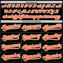 Load image into Gallery viewer, Custom Black Orange-Gray Authentic Throwback Baseball Jersey