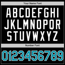 Load image into Gallery viewer, Custom Black Teal-White Authentic Throwback Baseball Jersey