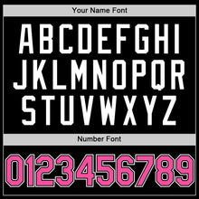 Load image into Gallery viewer, Custom Black Pink-White Authentic Throwback Baseball Jersey