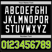 Load image into Gallery viewer, Custom Black Neon Green-White Authentic Throwback Baseball Jersey