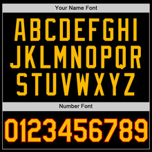 Load image into Gallery viewer, Custom Black Gold-Red Authentic Throwback Baseball Jersey