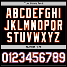 Load image into Gallery viewer, Custom Black Purple-Orange Authentic Throwback Baseball Jersey