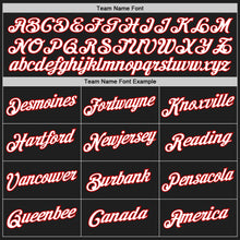 Load image into Gallery viewer, Custom Black White-Red Authentic Throwback Basketball Jersey