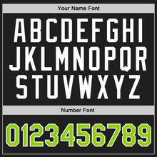 Load image into Gallery viewer, Custom Black Neon Green-White Authentic Throwback Basketball Jersey