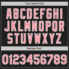 Load image into Gallery viewer, Custom Black Medium Pink-White Authentic Baseball Jersey