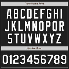 Load image into Gallery viewer, Custom Black White Pinstripe Authentic Baseball Jersey