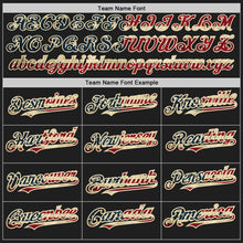 Load image into Gallery viewer, Custom Black Vintage USA Flag-Cream Authentic Baseball Jersey