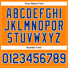 Load image into Gallery viewer, Custom Bay Orange Royal-White Authentic Baseball Jersey