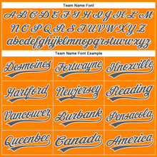 Load image into Gallery viewer, Custom Bay Orange Steel Gray-White Authentic Baseball Jersey