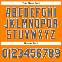 Load image into Gallery viewer, Custom Bay Orange Steel Gray-White Authentic Baseball Jersey