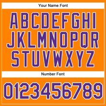 Load image into Gallery viewer, Custom Bay Orange Purple-White Authentic Baseball Jersey