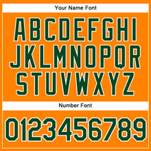 Load image into Gallery viewer, Custom Bay Orange Green-White Authentic Baseball Jersey
