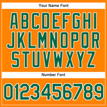Load image into Gallery viewer, Custom Bay Orange Kelly Green-White Authentic Baseball Jersey