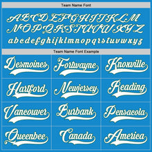 Load image into Gallery viewer, Custom Blue White-Kelly Green Hockey Jersey