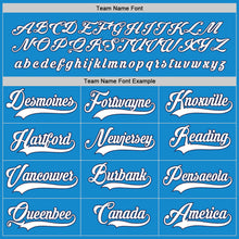 Load image into Gallery viewer, Custom Blue White-Navy Hockey Jersey