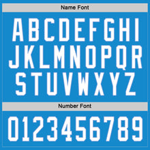 Load image into Gallery viewer, Custom Blue White-Light Blue Hockey Jersey