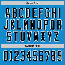 Load image into Gallery viewer, Custom Blue Black-White Hockey Jersey