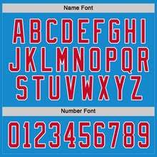 Load image into Gallery viewer, Custom Blue Red-White Hockey Jersey