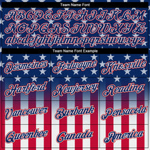 Load image into Gallery viewer, Custom Blue Red-White 3D American Flag Fashion Performance T-Shirt