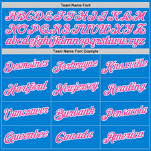 Load image into Gallery viewer, Custom Blue Pink-White Performance T-Shirt