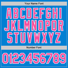 Load image into Gallery viewer, Custom Blue Pink-White Performance T-Shirt