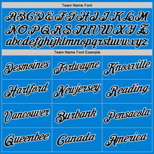 Load image into Gallery viewer, Custom Blue Black-White Performance T-Shirt