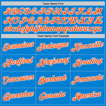 Load image into Gallery viewer, Custom Blue Orange-White Performance T-Shirt