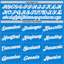 Load image into Gallery viewer, Custom Blue White-Light Blue Performance T-Shirt