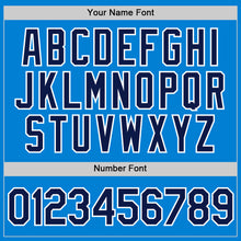 Load image into Gallery viewer, Custom Blue Navy-White Performance T-Shirt