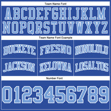 Load image into Gallery viewer, Custom Blue Light Blue-White Authentic Throwback Basketball Shorts