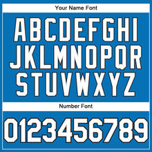 Load image into Gallery viewer, Custom Blue White Gray-Black Performance T-Shirt