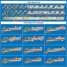 Load image into Gallery viewer, Custom Blue Vintage USA Flag-City Cream Performance T-Shirt