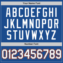 Load image into Gallery viewer, Custom Blue Navy Orange-Gold Authentic Throwback Baseball Jersey