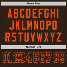 Load image into Gallery viewer, Custom Brown Brown-Orange Mesh Authentic Football Jersey