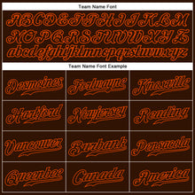 Load image into Gallery viewer, Custom Brown Brown-Orange Authentic Sleeveless Baseball Jersey