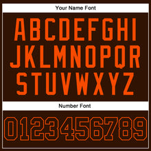 Load image into Gallery viewer, Custom Brown Brown-Orange Authentic Sleeveless Baseball Jersey