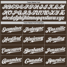 Load image into Gallery viewer, Custom Brown White-Gray Authentic Baseball Jersey