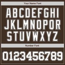 Load image into Gallery viewer, Custom Brown White-Gray Authentic Baseball Jersey