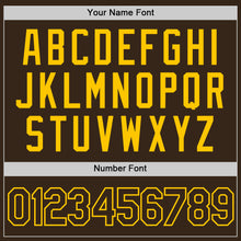 Load image into Gallery viewer, Custom Brown Brown-Gold Performance T-Shirt