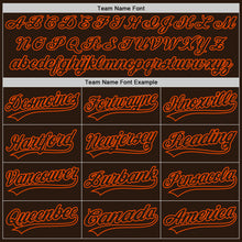 Load image into Gallery viewer, Custom Brown Brown-Orange Authentic Baseball Jersey