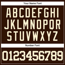 Load image into Gallery viewer, Custom Brown Cream Authentic Baseball Jersey