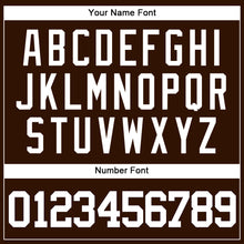 Load image into Gallery viewer, Custom Brown White Authentic Baseball Jersey