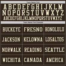 Load image into Gallery viewer, Custom Brown Gold-Cream Mesh Authentic Football Jersey