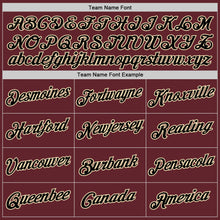 Load image into Gallery viewer, Custom Burgundy Black-Cream Performance T-Shirt