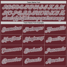 Load image into Gallery viewer, Custom Burgundy Gray-White Performance T-Shirt