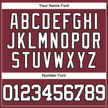 Load image into Gallery viewer, Custom Burgundy White-Black Authentic Baseball Jersey