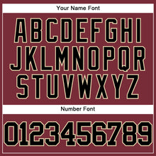 Load image into Gallery viewer, Custom Burgundy Black-City Cream Authentic Baseball Jersey