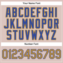 Load image into Gallery viewer, Custom Camo Old Gold-Royal Authentic Salute To Service Baseball Jersey