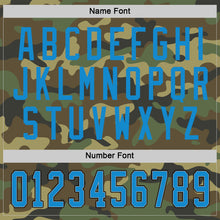 Load image into Gallery viewer, Custom Camo Blue-Black Salute To Service Hockey Jersey