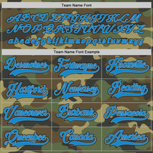 Load image into Gallery viewer, Custom Camo Blue-Black Salute To Service Hockey Jersey